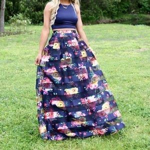 Beautiful two piece formal dress Prom homecoming